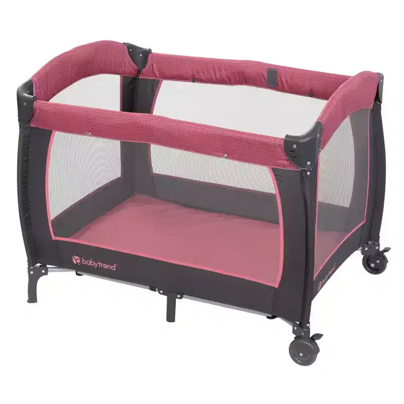 Nursery Center Playard For Twins - Cozy Berry: Materassino in schiuma, Struttura in metallo, Capacità 30 libbre