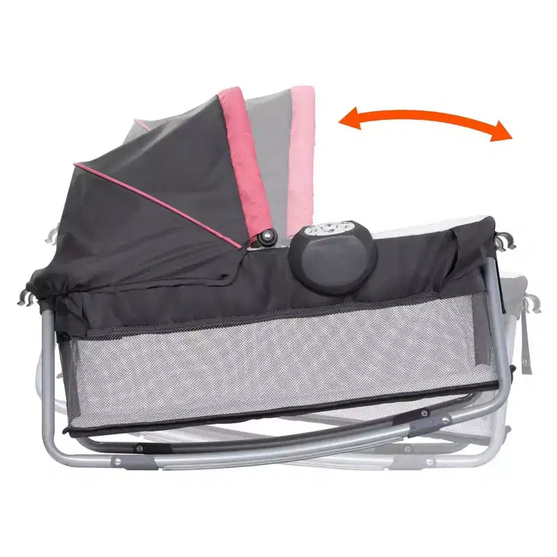 Nursery Center Playard For Twins - Cozy Berry: Materassino in schiuma, Struttura in metallo, Capacità 30 libbre