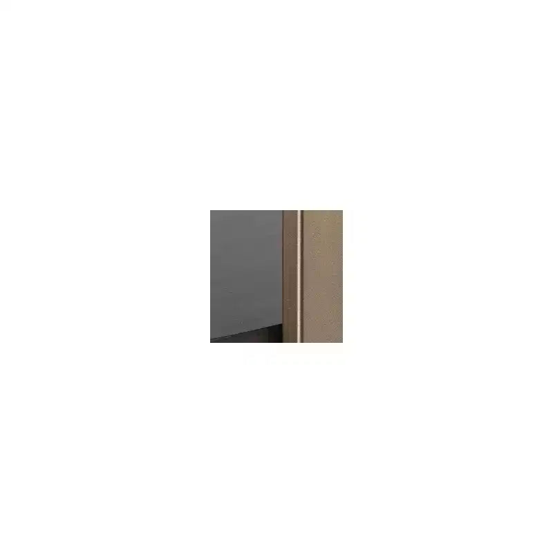 Libreria moderna 72'' con 5 ripiani - Legno marrone e struttura in metallo dorato