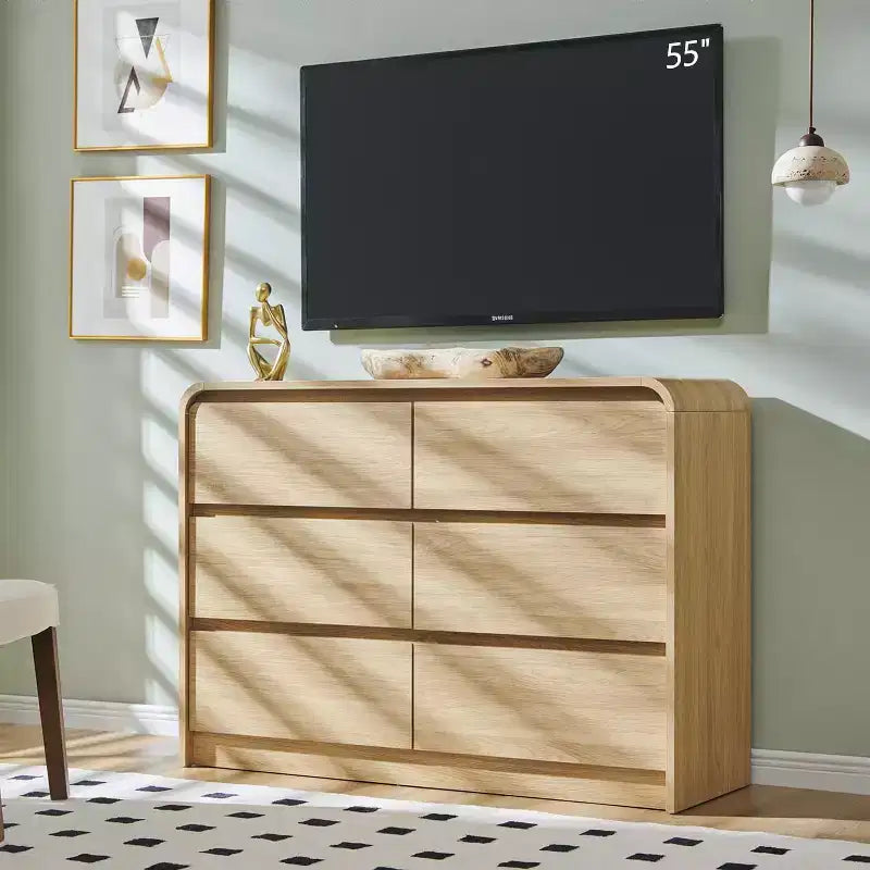 Cassettiera a 6 cassetti per camera da letto, cassettiere e comò moderni larghezza 120 cm