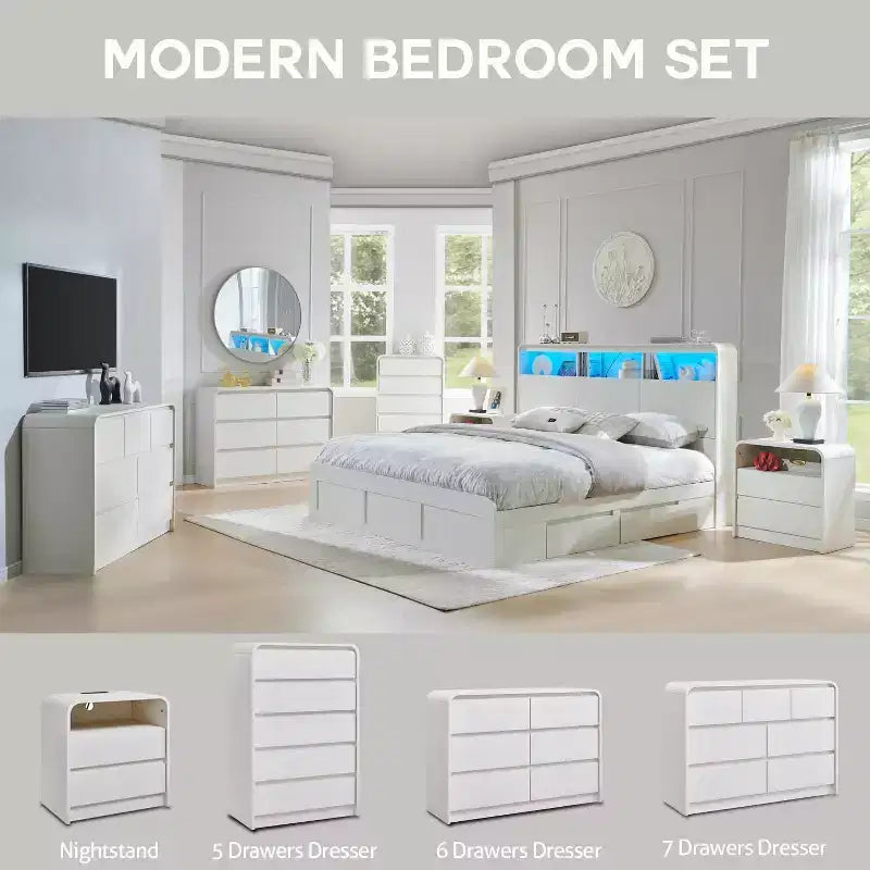 Cassettiera a 6 cassetti per camera da letto, cassettiere e comò moderni larghezza 120 cm