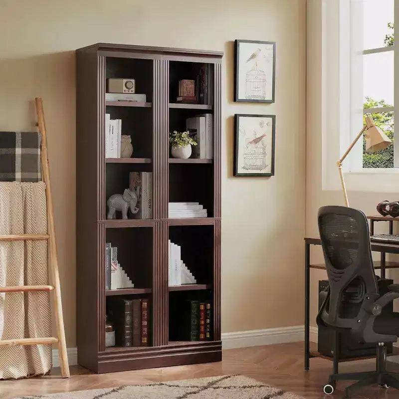 VAUXHALL & CO. Libreria stretta, Scaffale aperto regolabile, Ciliegio