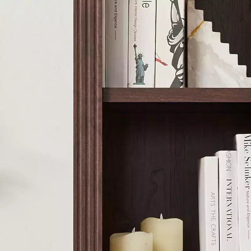 VAUXHALL & CO. Libreria stretta, Scaffale aperto regolabile, Ciliegio