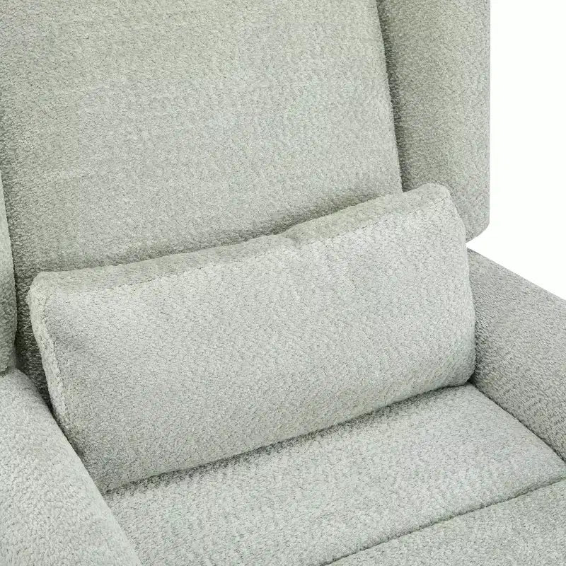 Poltrona reclinabile girevole a 360° e con meccanismo elettrico, imbottita, dal design contemporaneo