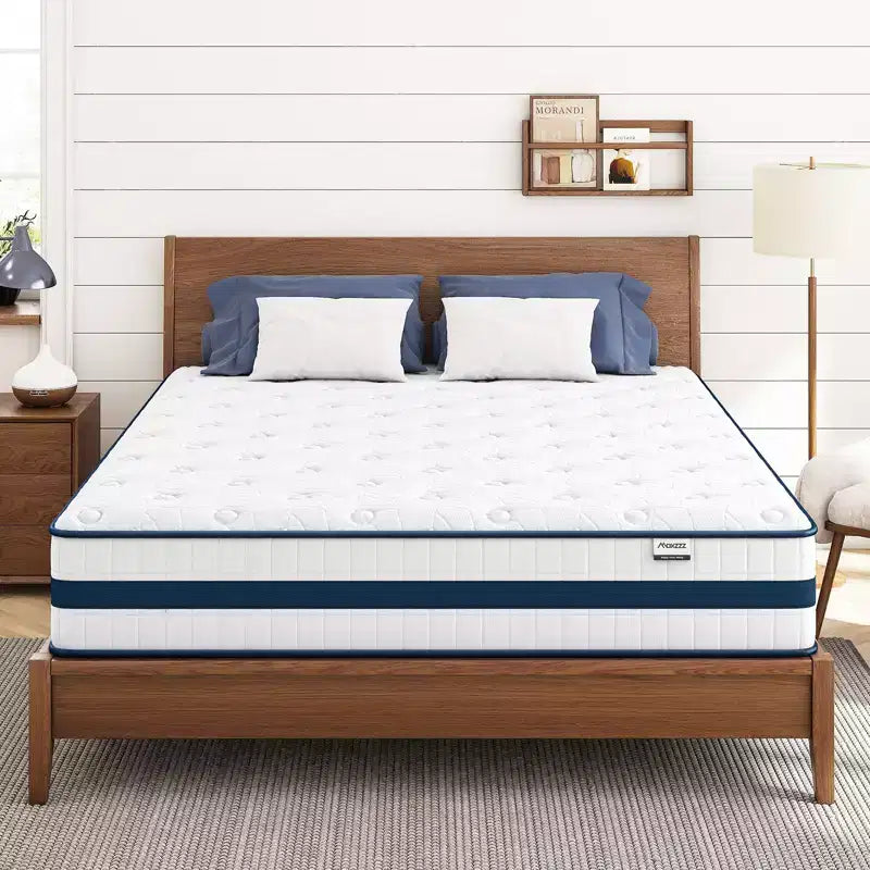 12 Inch Queen Size Hybrid Mattresses Cooling Memory Foam and Individually Pocket Coils Luxury Mattress