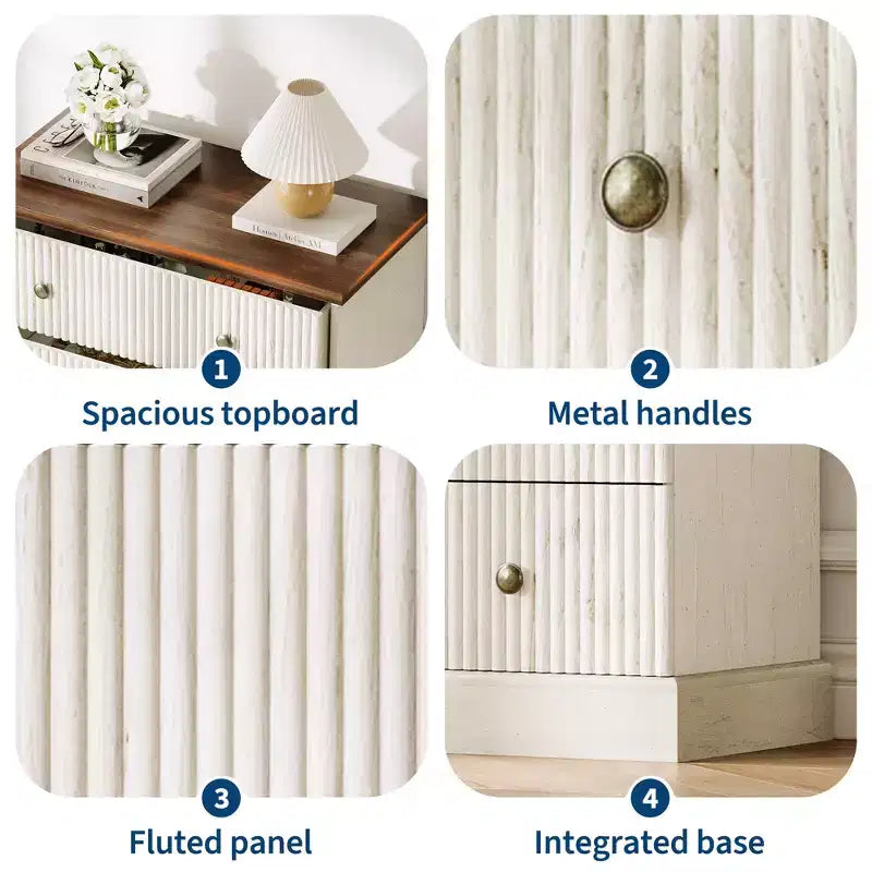 per Camera da Letto Cassettiera Verticale Moderna, Armadio Contenitore Spazioso Finitura Legno Bianco Contemporaneo