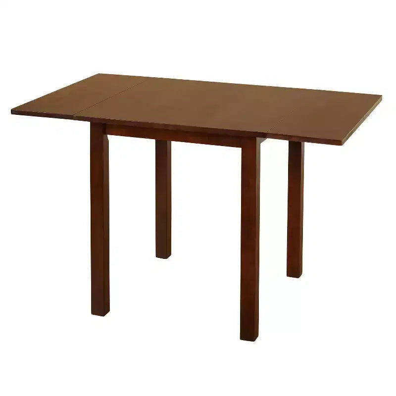 Tavolo da pranzo allungabile con ante a ribalta legno/espresso