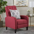 Nievis Tufted Recliner - Deep Red - Christopher Knight Home: Upholstered Polyester, Hardwood Frame, 250lb Capacity