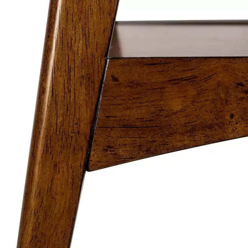 Tavolino - Bianco Sporco/Noce Pecan: , Mid-Century, Ripiano in rovere impiallacciato, Forma quadrata