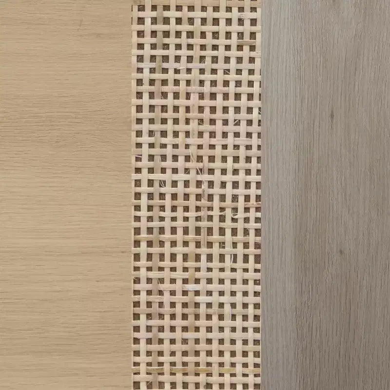 Credenza in rattan rovere chiaro