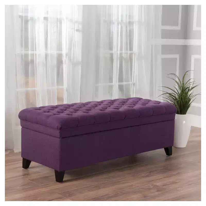 Pouf contenitore trapuntato, 127 cm