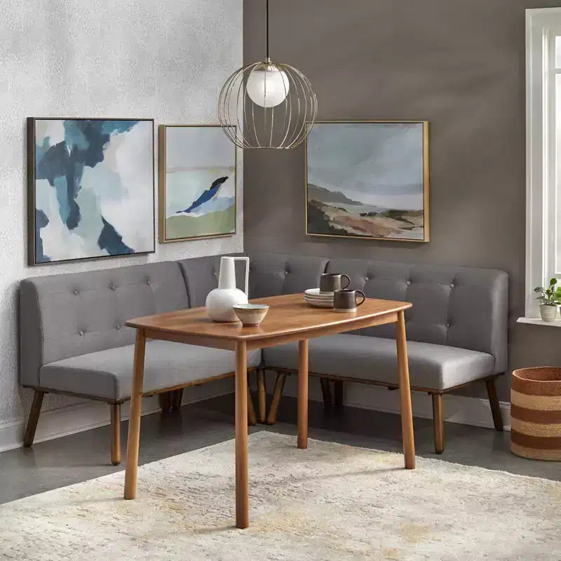 Panca Imbottita Angolo Colazione Mid-Century Modern