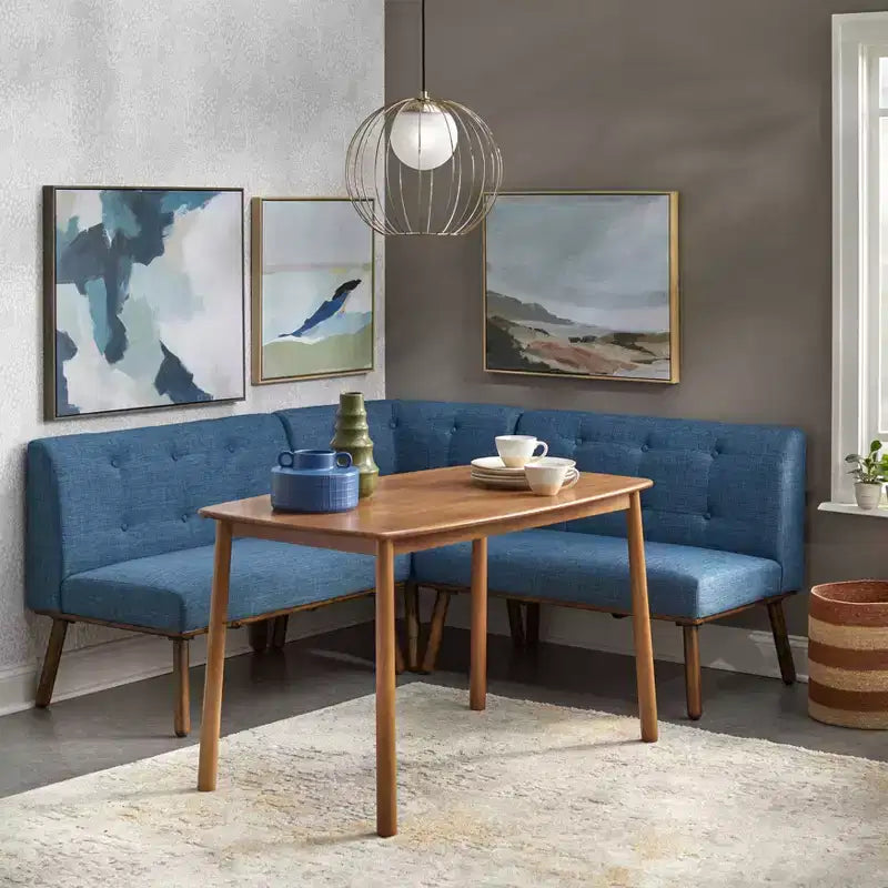 Panca Imbottita Angolo Colazione Mid-Century Modern