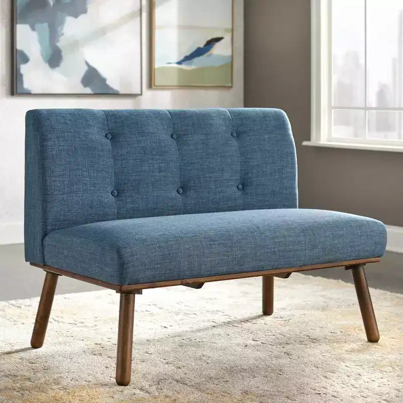 Buylateral Playmate Mid Century Modern Breakfast Nook Upholstered Bench