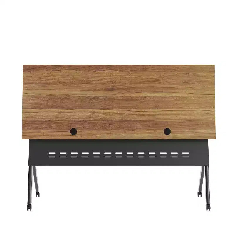 Tavolo da addestramento ribaltabile per impieghi gravosi con design impilabile, pannello per la privacy, gambe a Y, piano del tavolo, struttura in metallo