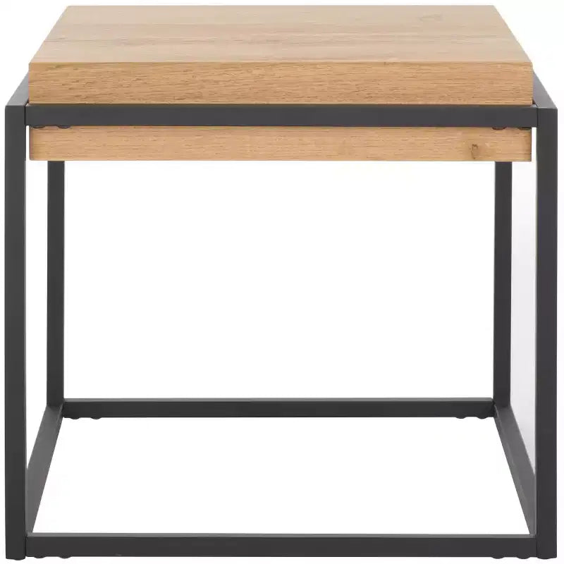 Edgefield End Table - ACC7004A - Natural/Black - Safavieh