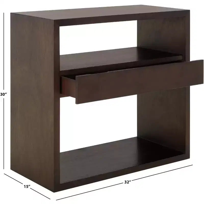 Tavolo consolle a 2 ripiani e 1 cassetto - CNS6605 -