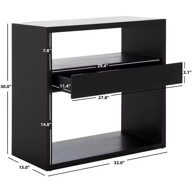 Tavolo consolle a 2 ripiani e 1 cassetto - CNS6605 -