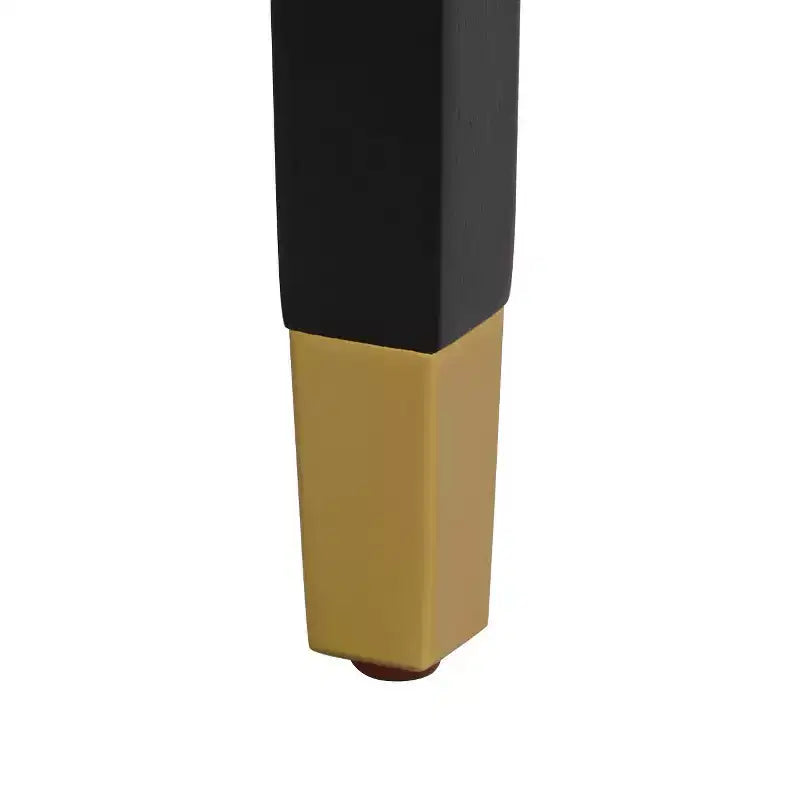 Sgabello da bar in legno nero 55 Downing Street, altezza 31 1/4, cuscino moderno in similpelle nera con poggiapiedi per isola cucina, bancone, capanno, casa