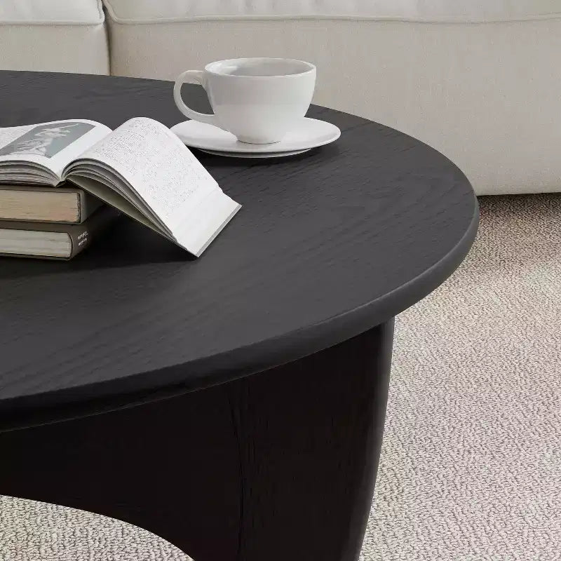 Tavolino Rettangolare da Salotto con Piano Effetto Legno